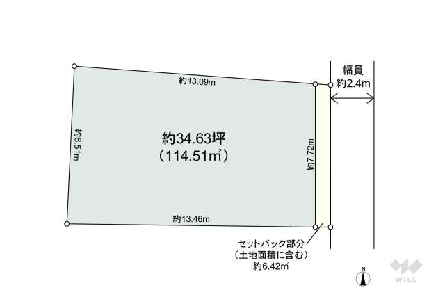 品川区中延3丁目 土地:間取り図面