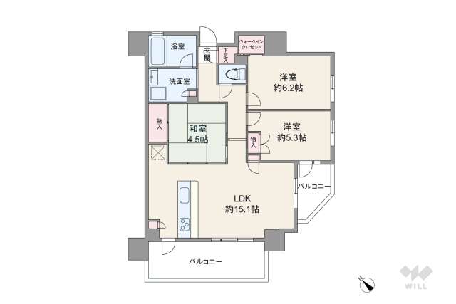 グランフォーレ竹ノ塚:間取り図面