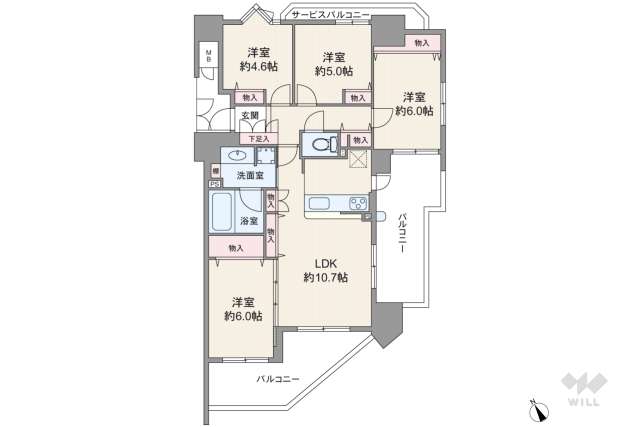 エンゼルブレッサ大森南3:間取り図面