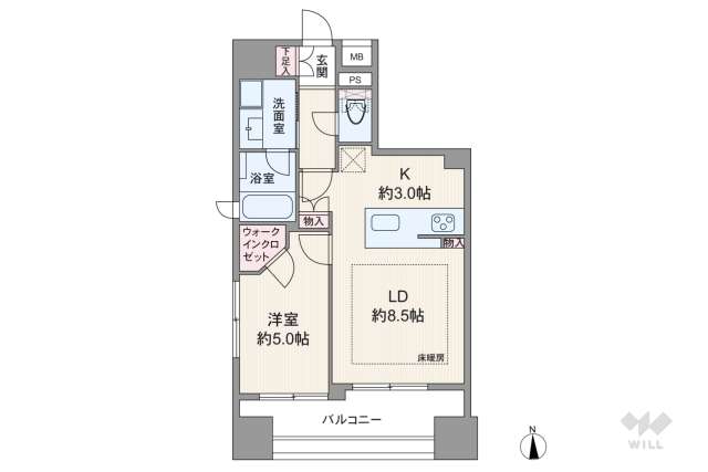 ソルフィエスタ御徒町ベレッツァ:間取り図面