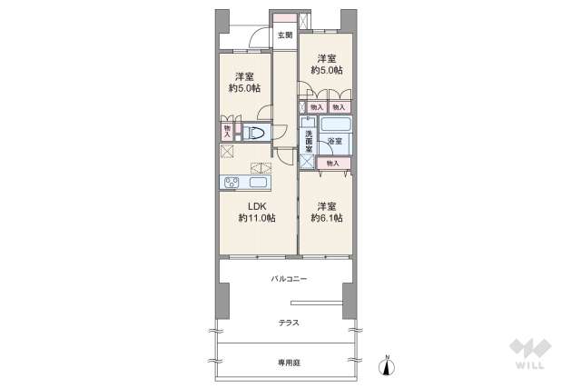 グランイーグル多摩川スカイビュー:間取り図面
