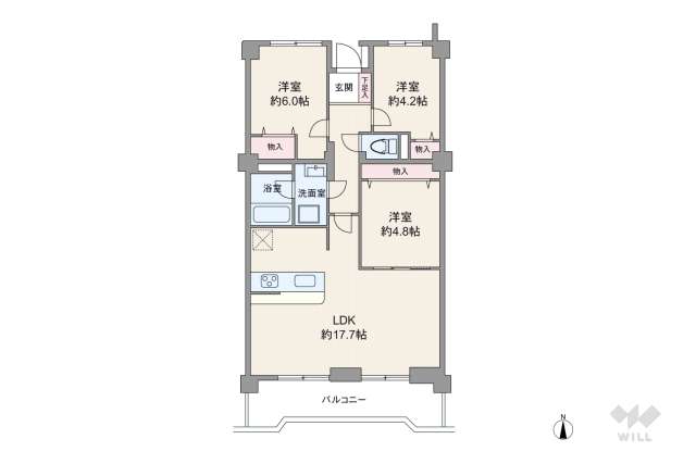 コ・ドミニオンろくしゃ:間取り図面