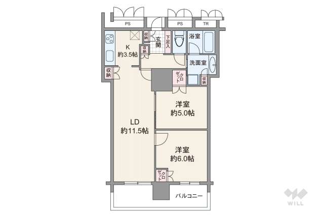 ローレルタワー夕陽丘ウエストレジデンス:間取り図面