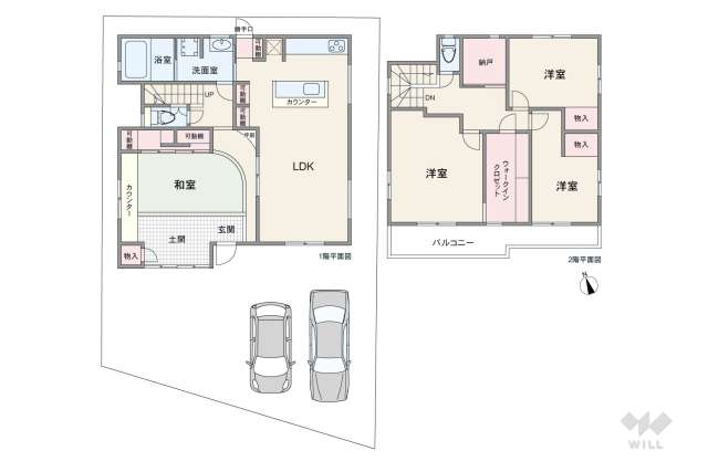 尾張旭市長坂町南山 一戸建て:間取り図面