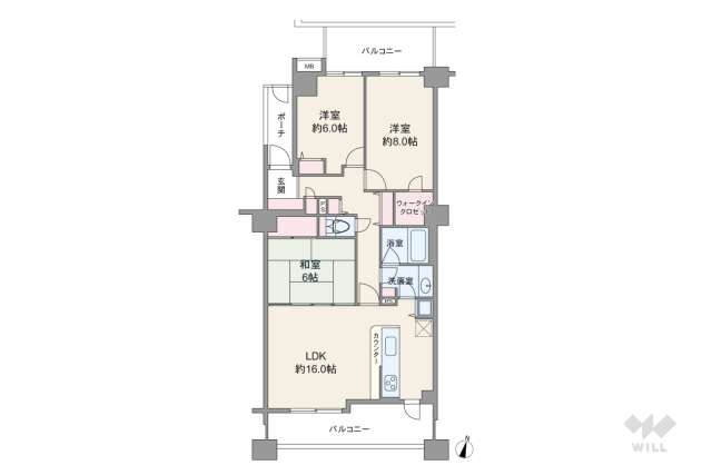 ヒルズ久が原壱番館:間取り図面
