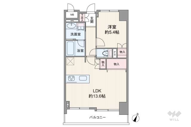 朝日広尾マンション:間取り図面