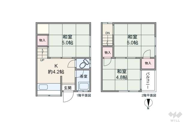 尼崎市水堂町2丁目 一戸建て:間取り図面