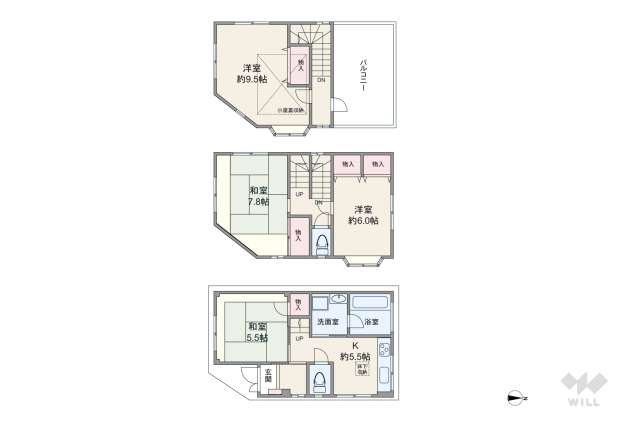 葛飾区柴又3丁目 一戸建て:間取り図面