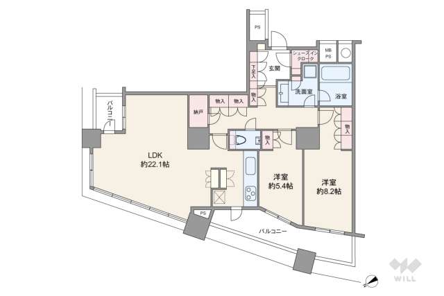 ザパークハウス西新宿タワー60:間取り図面