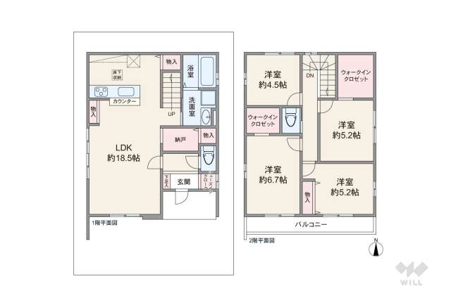 宝塚市高司3丁目 一戸建て:間取り図面