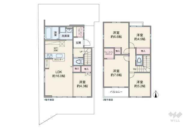 宝塚市高司3丁目 一戸建て:間取り図面