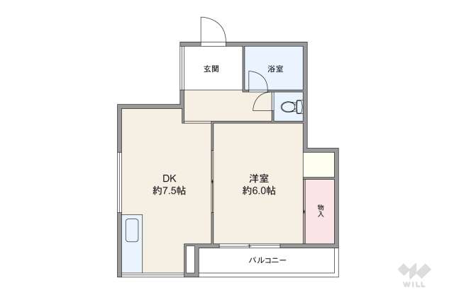 マンション前津:間取り図面