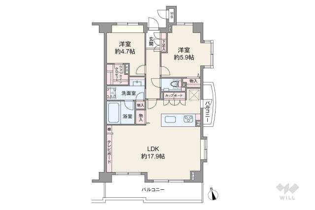 オーベル高田馬場:間取り図面