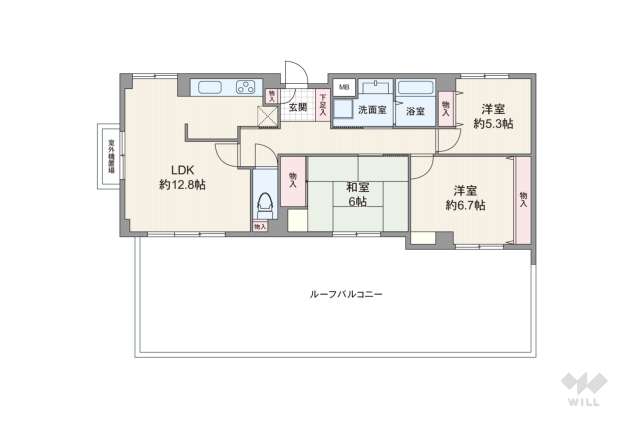 エーベル塚口:間取り図面