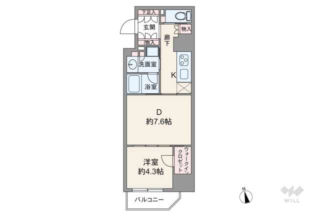 デュオステージ蒲田:間取り図面