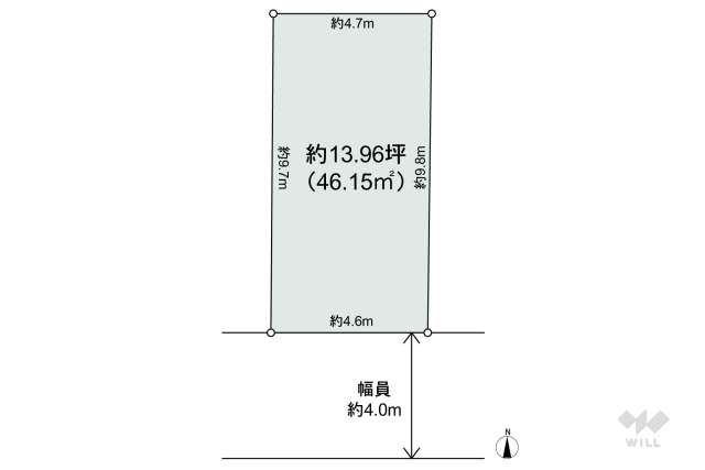 宝塚市中野町 土地:間取り図面
