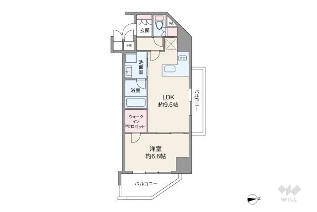 ダイナシティ北浜:間取り図面