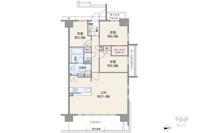MID WARD CITY:間取り図面