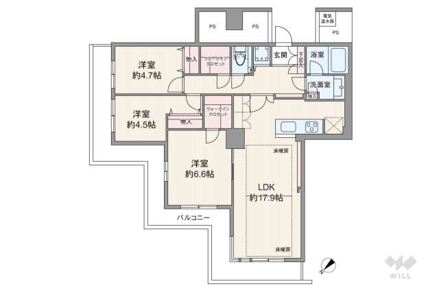 晴海アイランドトリトンスクエアビュータワー1号棟:間取り図面