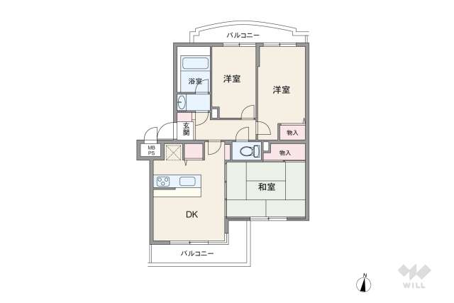 ライオンズマンション新小岩第7:間取り図面