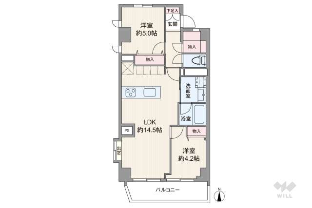 若林コンド:間取り図面