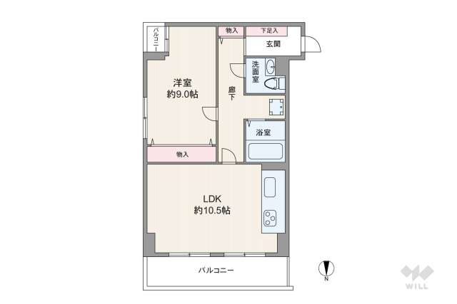 ライオンズマンション新大阪第３:間取り図面