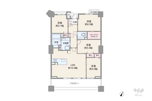 ルネセントラルタワー:間取り図面