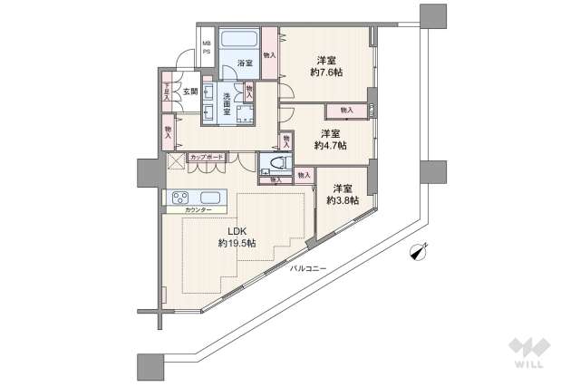 パークタワー東京フロント:間取り図面