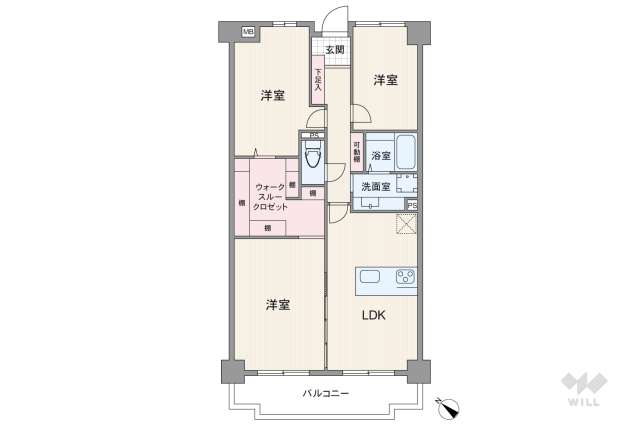 ユニライフ北大阪2号棟:間取り図面