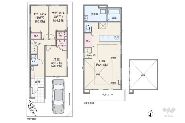 世田谷区北烏山3丁目 一戸建て:間取り図面