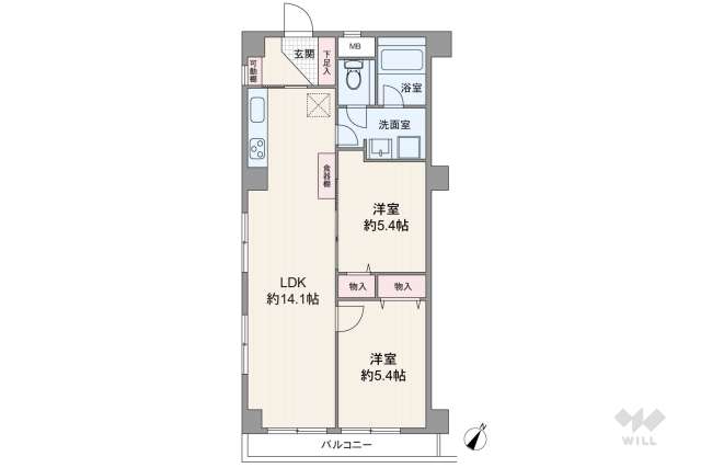 秀和祐天寺レジデンス:間取り図面