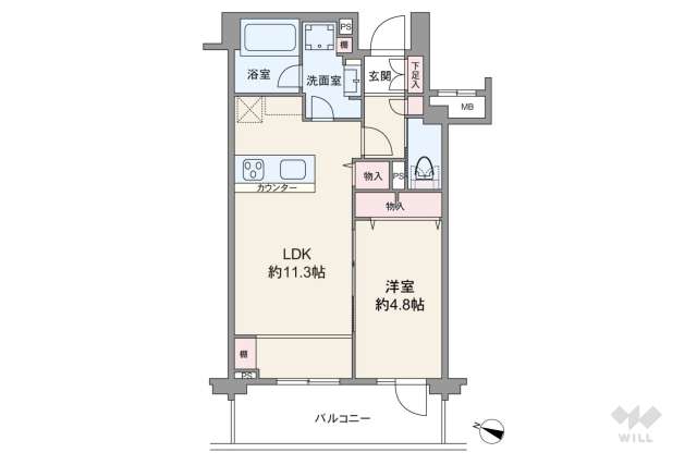 日神デュオステージ上北沢:間取り図面