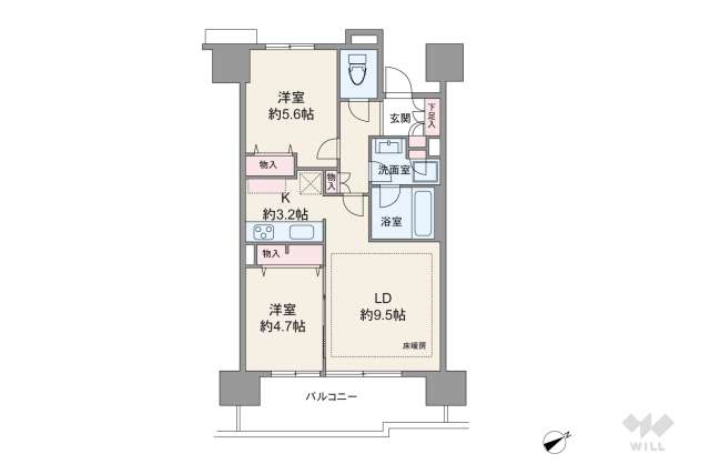 グランスイート三軒茶屋スカイテラス:間取り図面