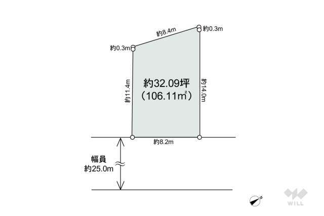 尼崎市大物町2丁目 土地:間取り図面