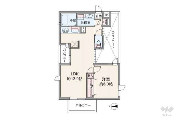 ライオンズマンション砧公園:間取り図面