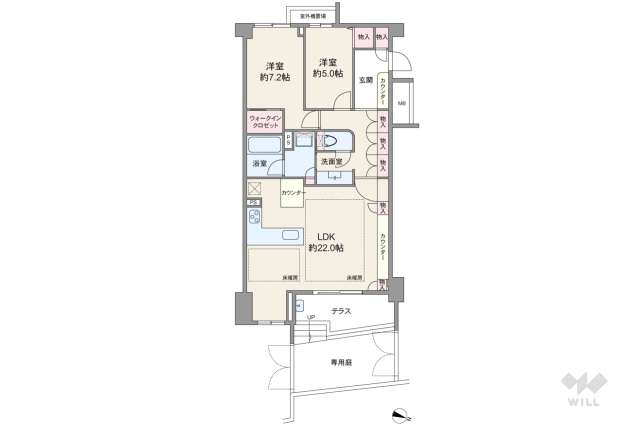 高輪パークハウスコリーヌ:間取り図面