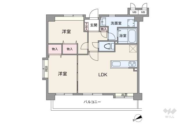コスモ金町ロイヤルコート:間取り図面
