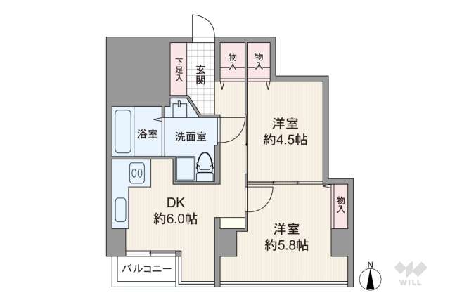 ローゼンハイム（住吉町）:間取り図面