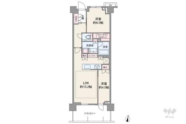 パークシティ高田馬場:間取り図面