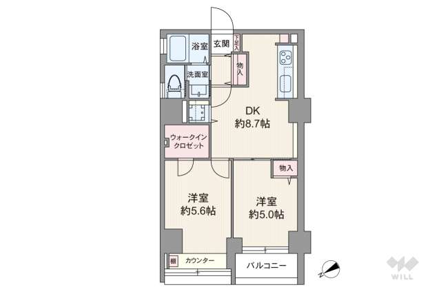 メゾンドール高田馬場:間取り図面