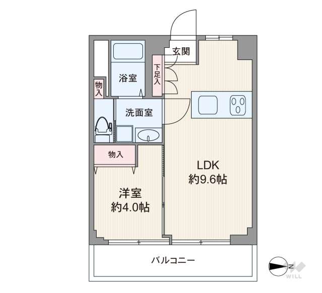 落合マンション:間取り図面