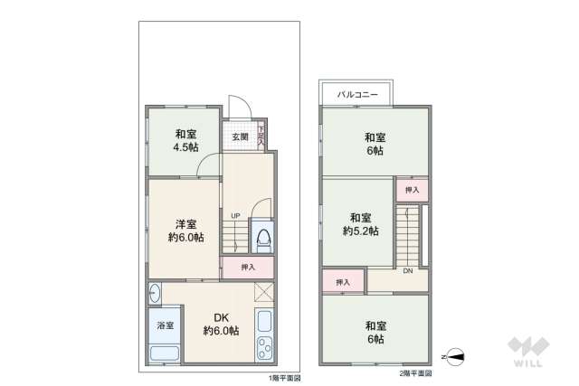 尼崎市稲葉荘1丁目 一戸建て:間取り図面