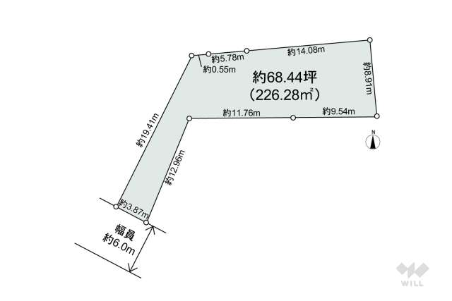 世田谷区下馬2丁目 土地:間取り図面