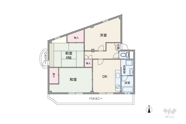 ロジェ宝塚:間取り図面