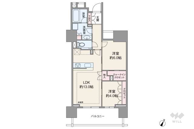 ザ・パークハウス市ヶ谷:間取り図面