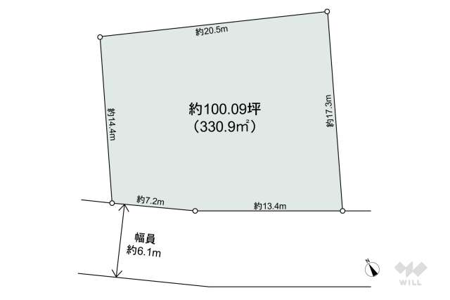 宝塚市桜ガ丘 土地:間取り図面