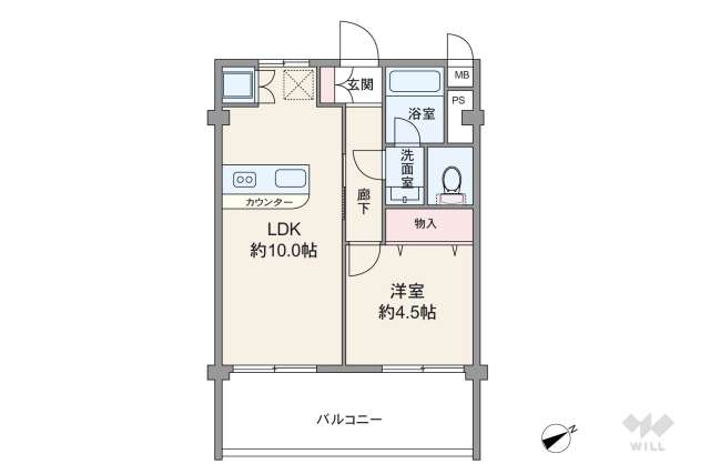 上北沢第二コーポラス:間取り図面