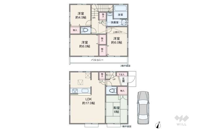 世田谷区北烏山7丁目 一戸建て:間取り図面