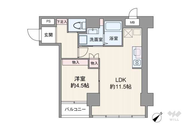ストーク四谷:間取り図面