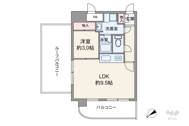 コム戸山台:間取り図面